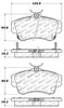 Stoptech 308.0841 Street Touring 03-05 Dodge SRT-4 Front Brake Pads