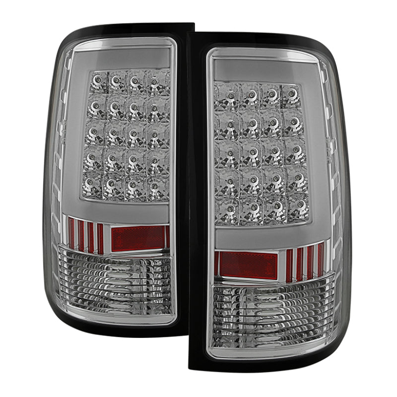 Xtune 5081568 fits GMC 07-13 Sierra LED Tail Lights Chrome ALT-ON-GS07-G2-LED-C