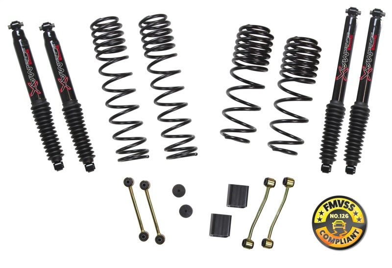 Skyjacker JL25BPBLT 2018 fits Jeep Wrangler JL 4 Door 4WD (Non-Rubicon) Long Travel 2 Stage 2in-2.5in Coil System