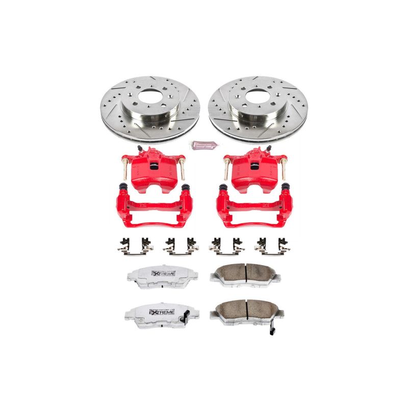 PowerStop fits Honda 93-95 Civic Front Z26 Street Warrior Brake Kit w/Calipers