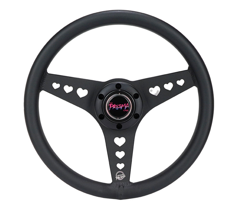 NRG RST-073-BK RST-073-BK All Aluminum Steering Wheel 330mm - Heart Cut Out-