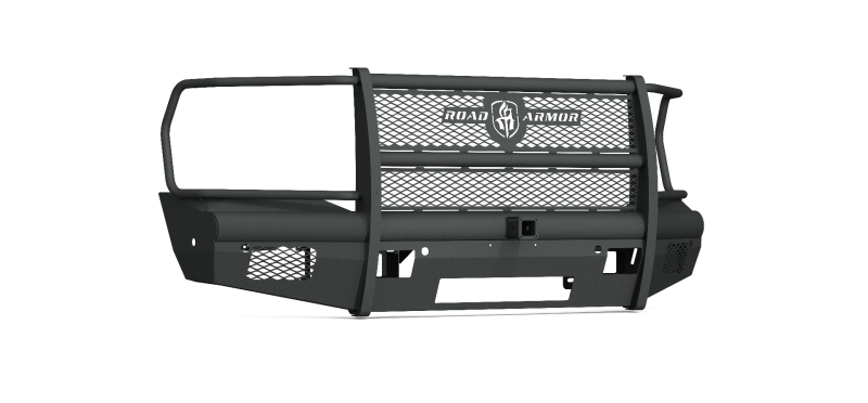 Road Armor 4192VF26B 19-20 Ram 2500 Vaquero Front Bumper Full Guard 2in Receiver 6 Sensor - Tex Blk