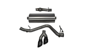 CORSA Performance 14871BLK Corsa 14-19 fits GMC Sierra/fits Chevy Silv 1500 Reg. Cab/Std. Bed 5.3L V8 Black Sport Single Side CB Exhaust