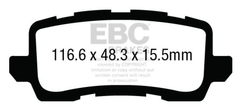 EBC DP23018 13+ fits Acura RLX 3.5 Greenstuff Rear Brake Pads