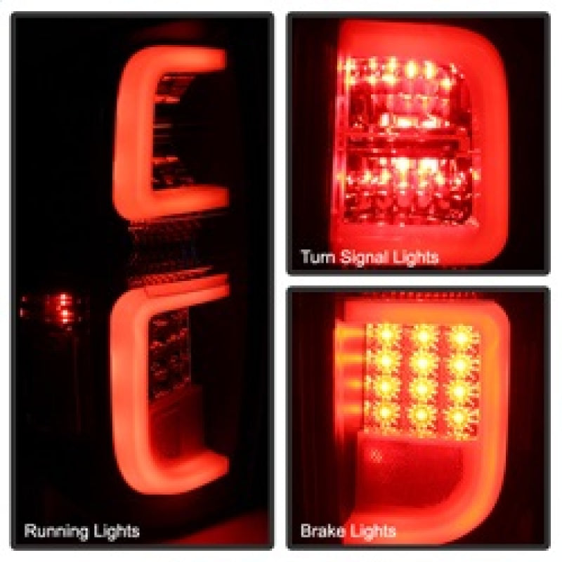 Spyder 5080202 fits Toyota 14-20 Tundra 2016 Light Bar LED Tail Lights Black Sm