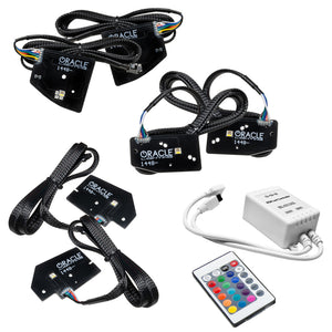 ORACLE Lighting 1448-504 Oracle 19-21 fits RAM 1500 Headlight DRL Kit Projector LED - RGBW+A w/ Simple Controller
