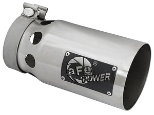 aFe 49T40501-P10 Rebel XD Series Universal Exhaust Tip 4 IN Inlet x 5 IN Outlet x 10 IN L- Polished Tip
