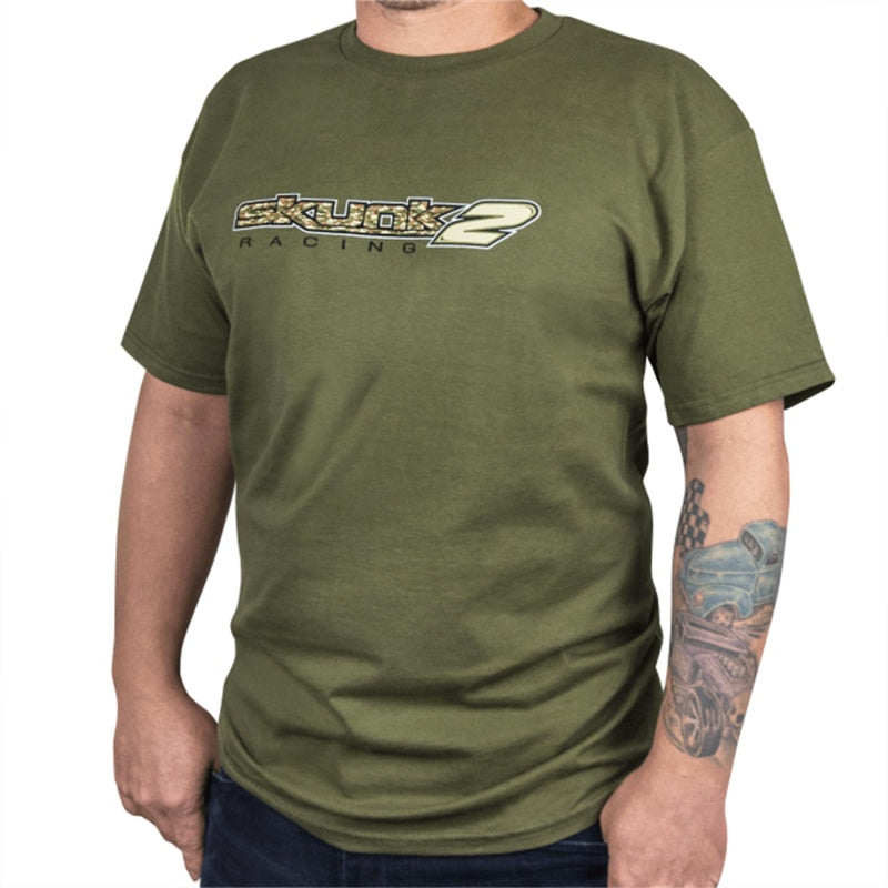 Skunk2 735-99-1812 Camo T-Shirt Military Green - L