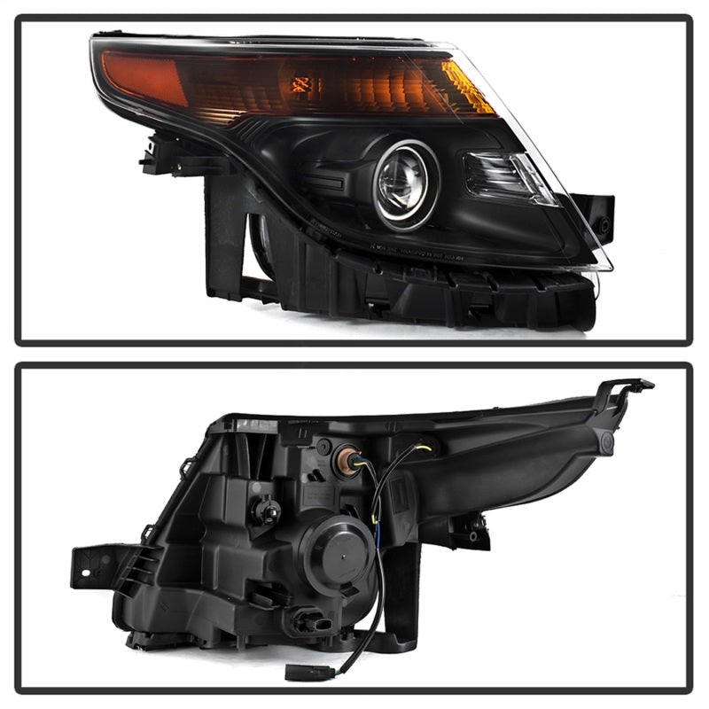 xTune 9042416 11-15 fits Ford Explorer OEM Style Halogen Headlights - Black (HD