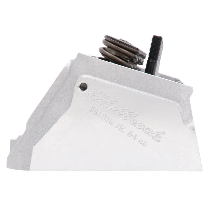 Edelbrock 77599 Single Victor Jr 64cc Head fits SBC Solid Roller Cams