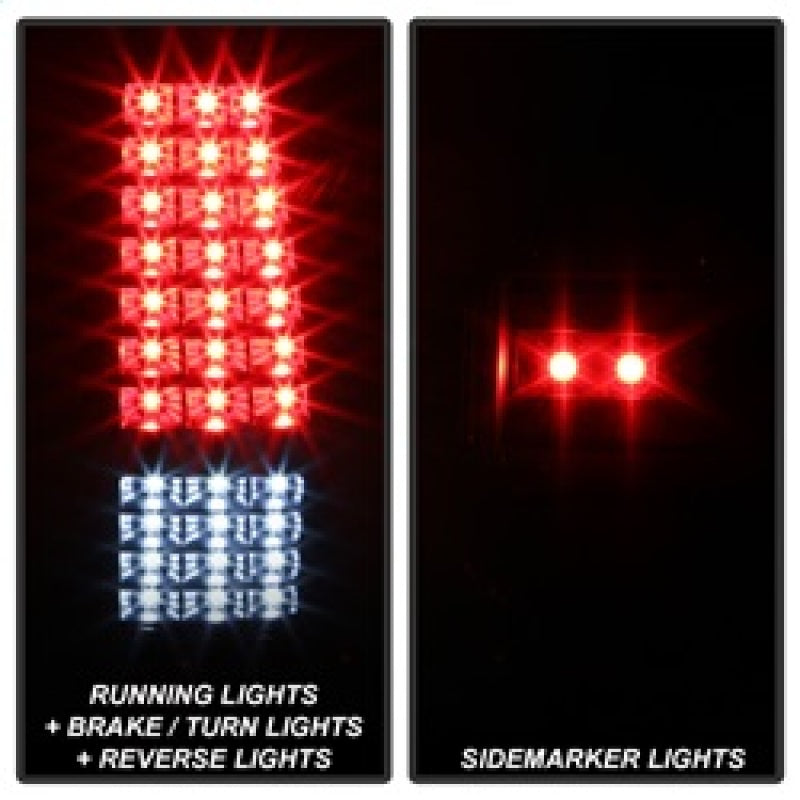 xTune 9037634 03-06 fits Chevrolet Silverado 1500 LED Tail Lights - Black (ALT-