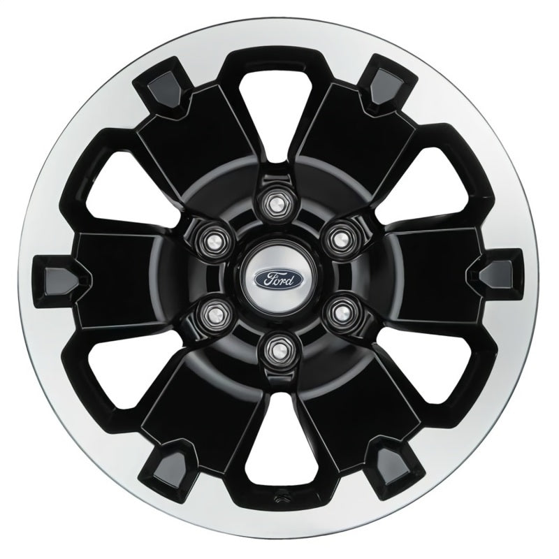 fits Ford 19-21 Racing M-1007K-DC18X8BMF Ranger 18x8in 4 Wheel Kit w/TPMS - Gloss Black w/ Machined Face