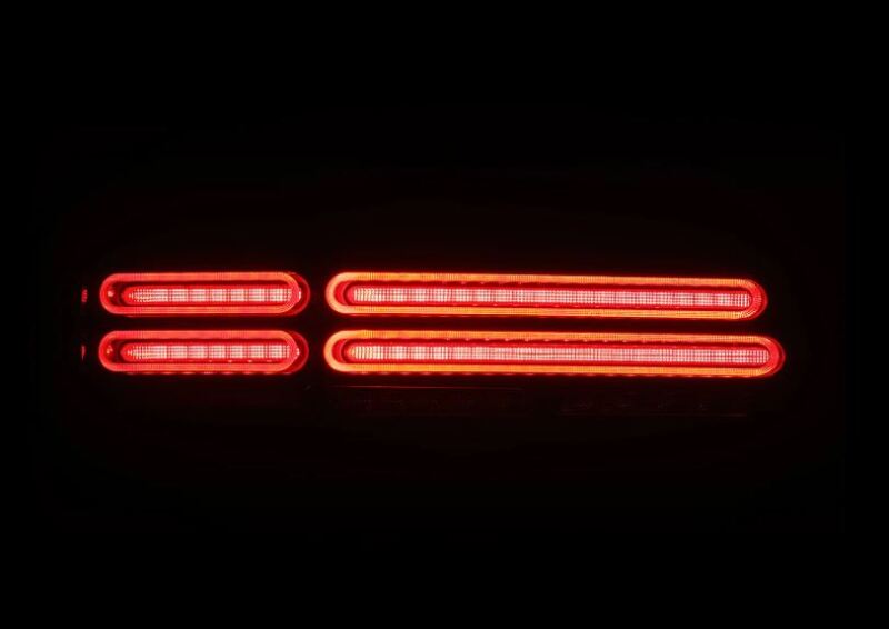 AlphaRex 691022 23-25 fits Nissan Z Nova-Series Quad-Loop Style Prismatic LED Tail Lights - Alpha Black