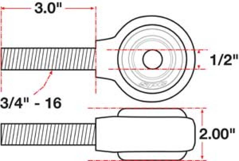 SPC Performance 15747 XAXIS Rod End Ball Joint