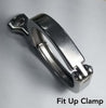 Ticon 119-03800-0100 Industries 1.5in Stainless Steel Tri-Clover Clamp Heavy Duty Single Pin w/Silicone Gasket