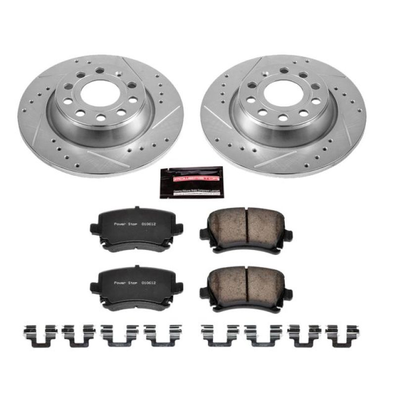 PowerStop K5662 2013 fits Audi A3 Rear Z23 Evolution Sport Brake Kit