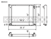 Koyo HH020243 90-96 fits Nissan 300ZX 3.0L Turbo (MT) Radiator
