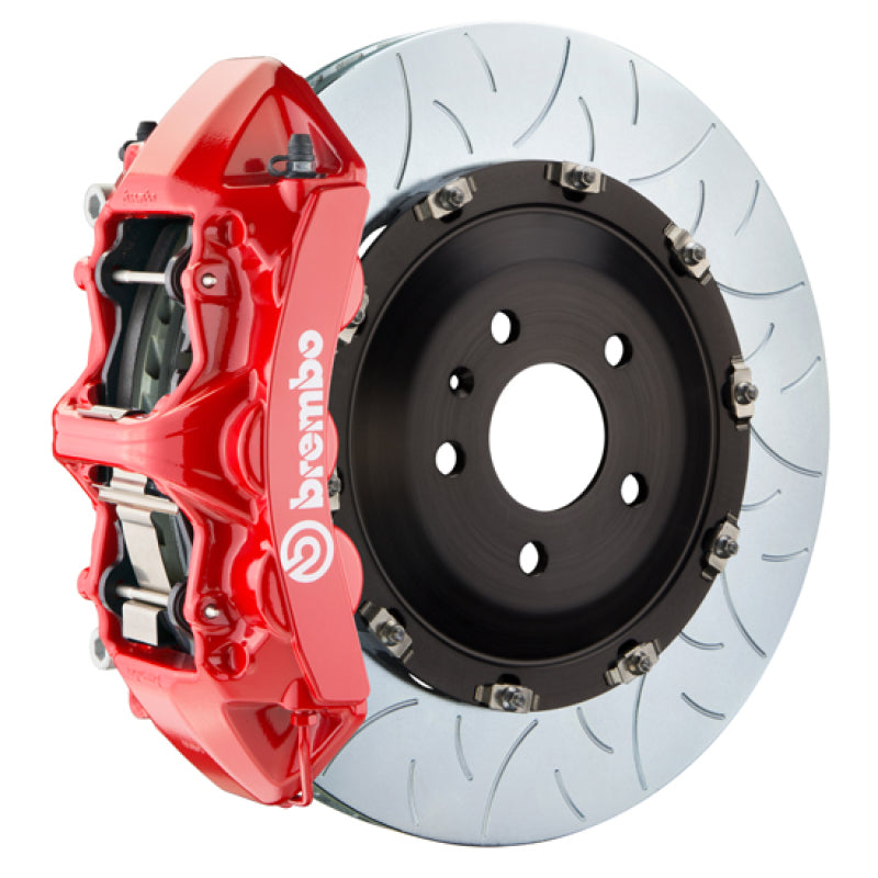 Brembo 1N3.9092A2 Brembo 24+ fits BMW M30i/530i XDrive Front GT BBK 6 Piston Cast 380x34 2pc Rotor Slotted Type-3 - Red