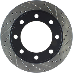 Stoptech 127.65086L 00-05 Ford Excursion 4WD / 99-04 F250/F350 Pickup Front Slotted & Drilled Left Rotor