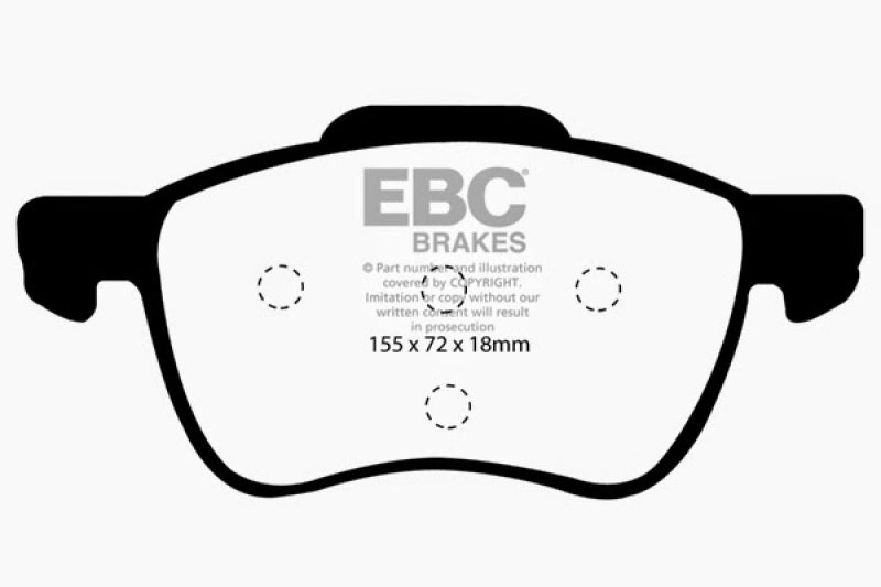 EBC DP21229 fits Volvo 01-05 S60 2.3 Turbo T5 Greenstuff Front Brake Pads