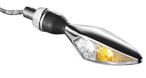 Kuryakyn 2539 Kuryakyn Rhombus Front Right White/Amber Chrome