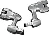 Kuryakyn 4556 Kuryakyn 2in Adjustable Lockable Offsets With Male Mount Adapter Chrome