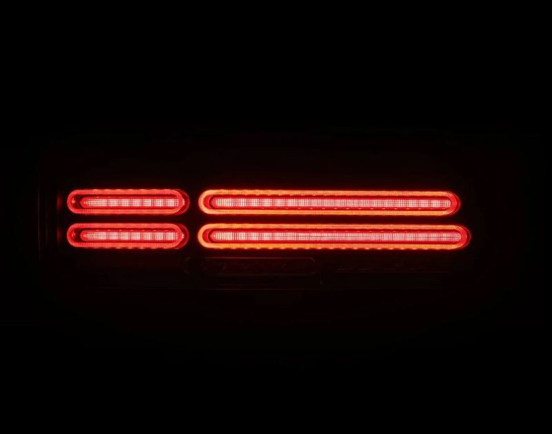 AlphaRex 691012 23-25 fits Nissan Z Nova-Series Quad-Loop Style Prismatic LED Tail Lights - Blk