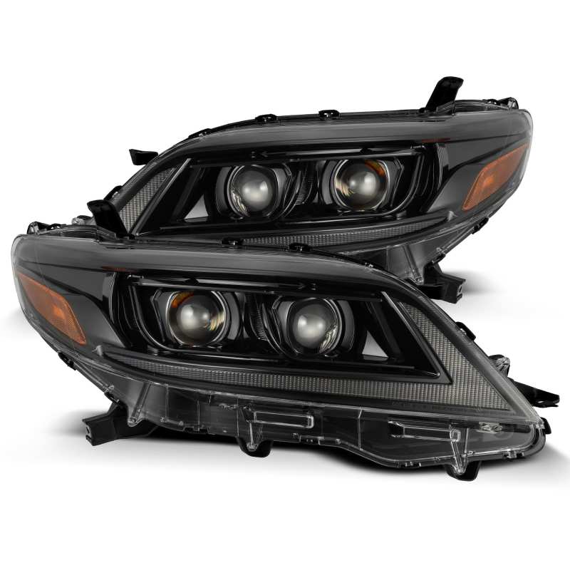 AlphaRex 880763 fits Toyota 11-21 Sienna PRO-Series Proj Headlights Plank Style Alpha Black w/Seq Signal/DRL