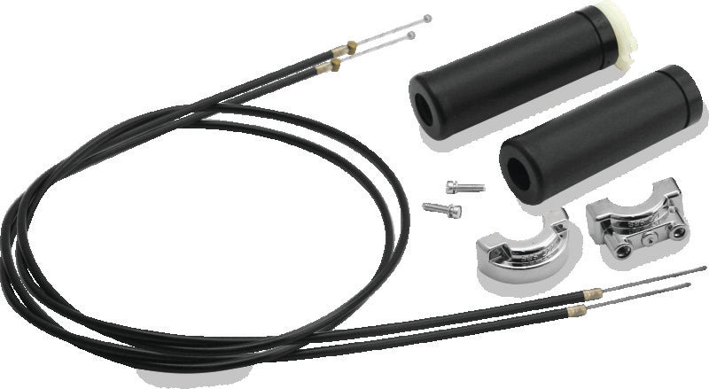 S&S Cycle 19-0229 Universal 1in Handlebars 2-Cable Throttle Assembly Cable - 48i