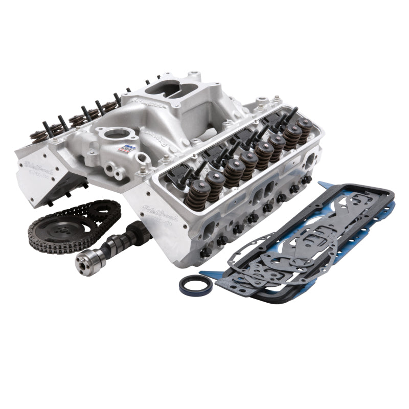 Edelbrock 2097 435Hp Total Power Package Top-End Kit for Use On 1987 And Later SB-fits Chevy w/ Oe Lifters