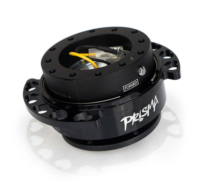 NRG SRK-222BK-BK Quick Release Kit - Black Body/ Black Heart Cutout Ring