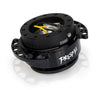 NRG SRK-222BK-BK Quick Release Kit - Black Body/ Black Heart Cutout Ring