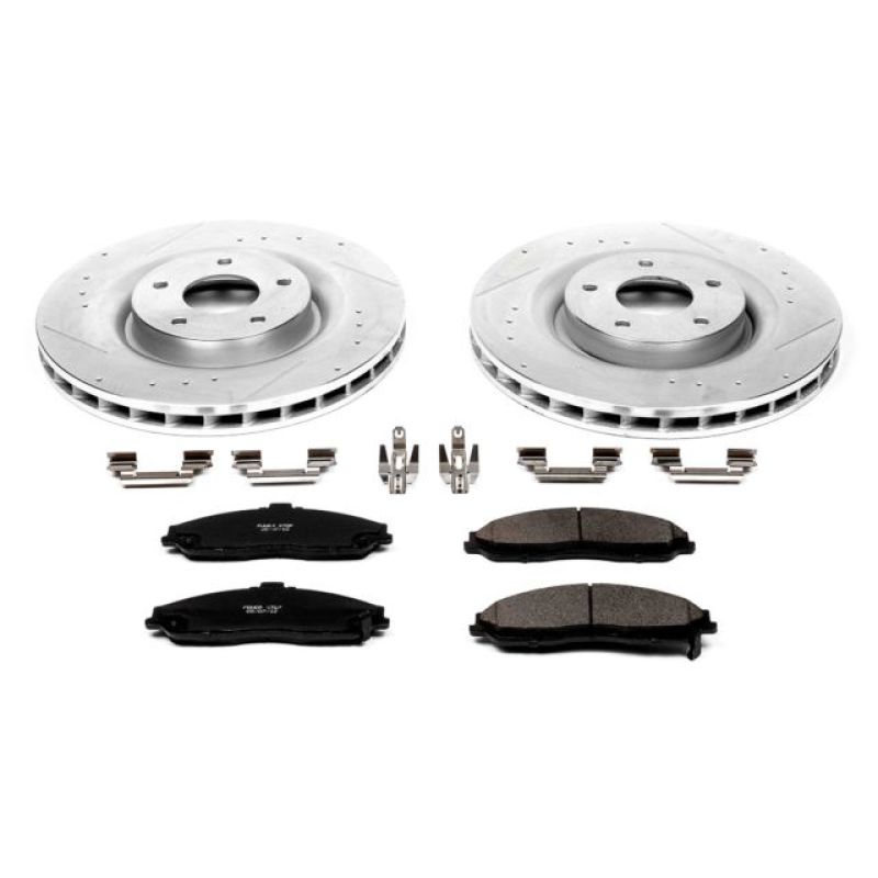 PowerStop K5158 fits Cadillac 06-09 XLR Front Z23 Evolution Sport Brake Kit