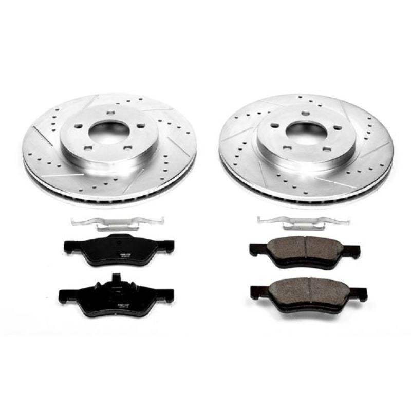 PowerStop K4580 fits Ford 05-10 Escape Front Z23 Evolution Sport Brake Kit