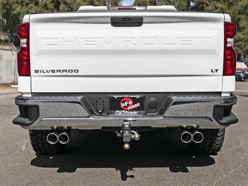 AFE 49-34139-P  XV 3in 304 SS Cat-Back Exhaust w/ Cutout 19-21 fits GM Silverad