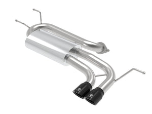 AFE 49-37004-B  2-1/2in 304 SS Axle-Back Exhaust w/ Black Tip 16-19 fits Mazda
