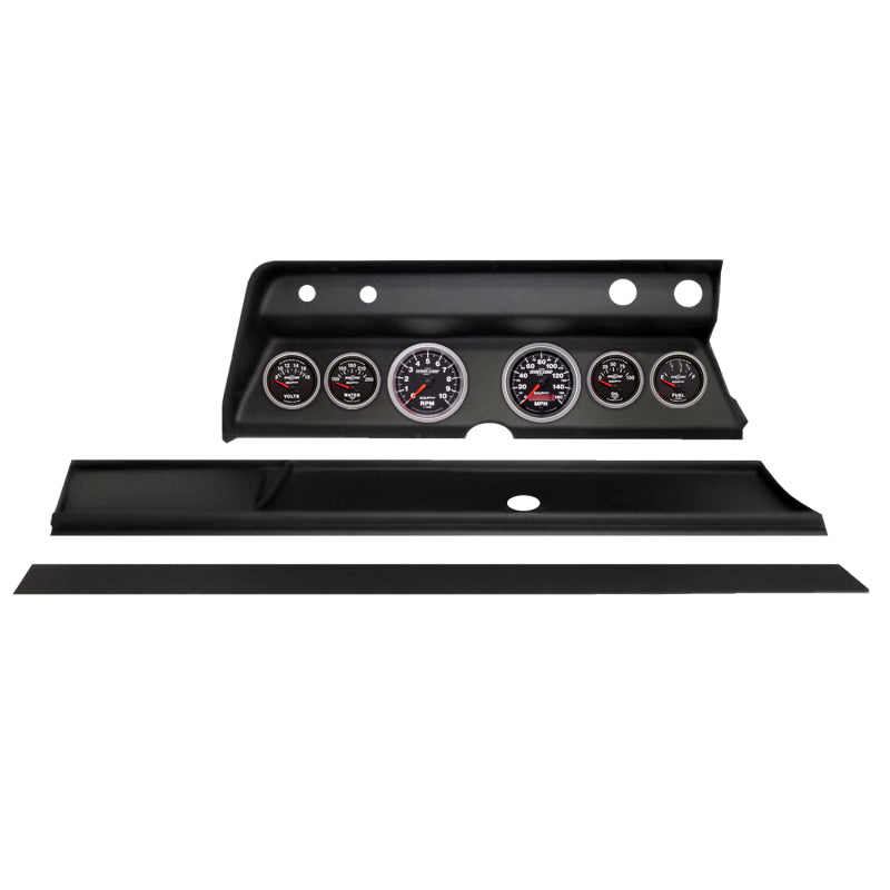 AutoMeter 2932-12 Autometer Sport-Comp II Direct Fit Dash Kit 1967 fits Chevy Chevelle (2 x 3-3/8in. / 4 x 2-1/16in.)
