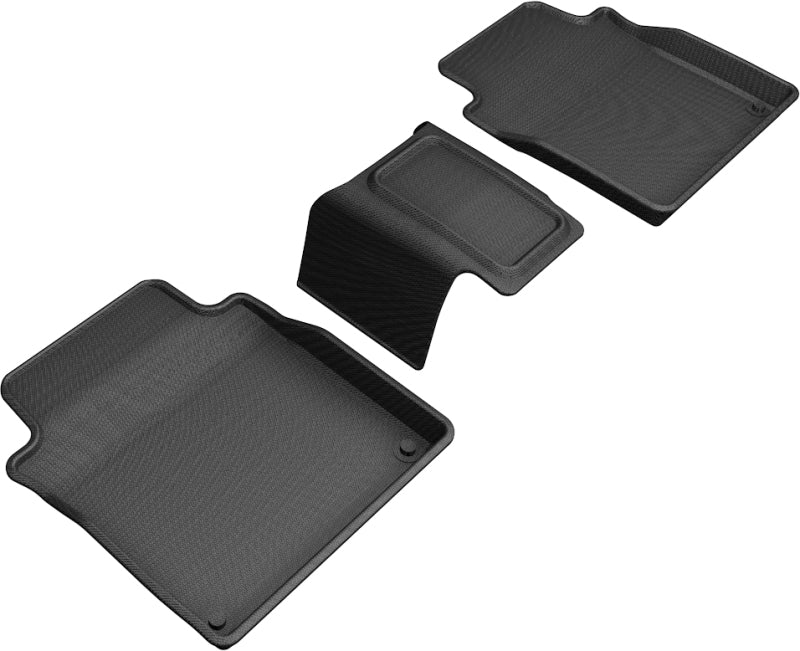 3D MAXpider L1AD05021509 2020 fits Audi 19-20 A8L Kagu 2nd Row Floormats - Black