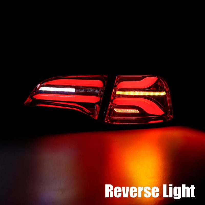 AlphaRex 601040 fits Tesla 20-22 Model Y PRO-Series LED Tail Lights Red Smoke w/Seq Sig