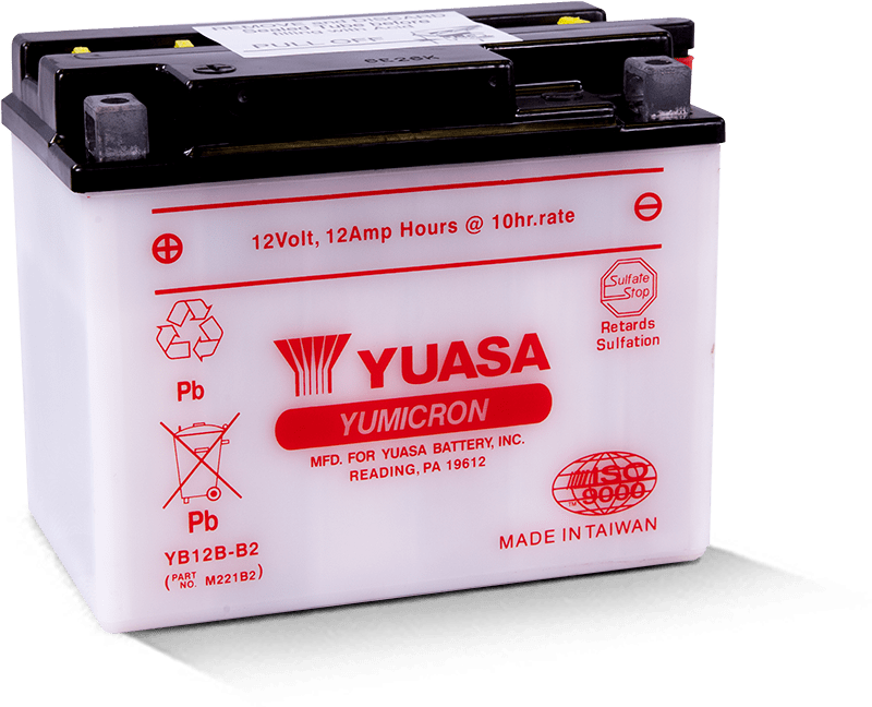 Yuasa YUAM221B2 YB12B-B2 Yumicron 12 Volt Battery