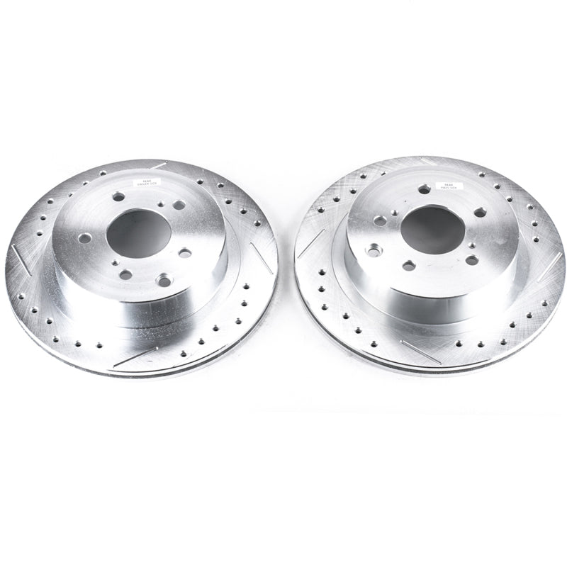 PowerStop fits Nissan 89-96 300ZX Rear Evolution Drilled & Slotted Rotors - Pair