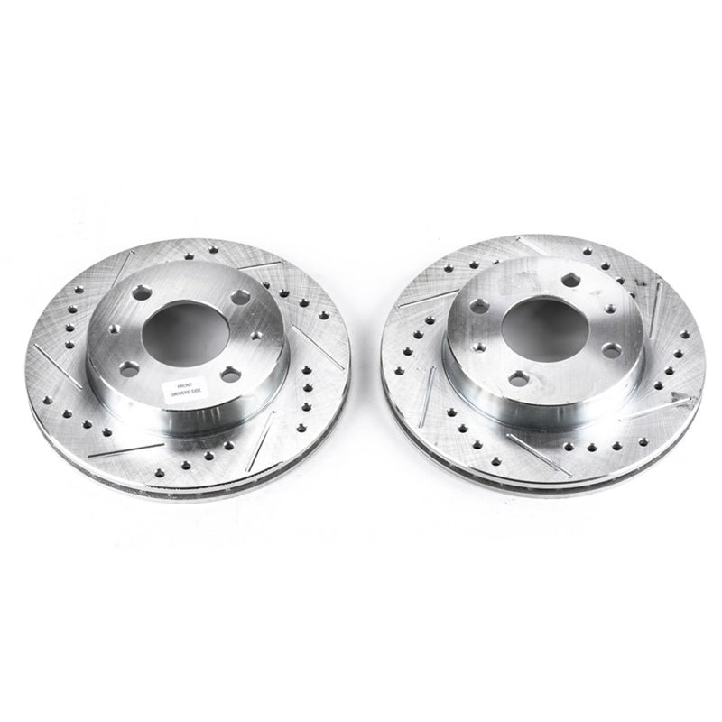 PowerStop fits Nissan 95-98 200SX Front Evolution Drilled & Slotted Rotors -