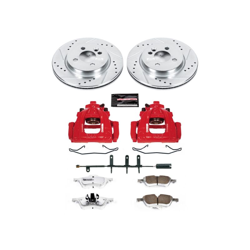 PowerStop KC5780 fits Mini Cooper Front Z26 Street Warrior Brake Kit w/Calipers