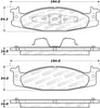 Stoptech 308.0632 Street Brake Pads