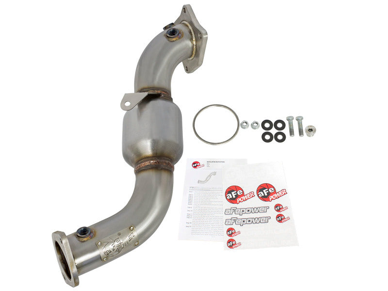 AFE 48-34126-HC d Steel Down-Pipe Catted 13-16 fits Cadillac ATS L4-2.0L (t)