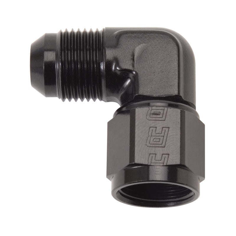Russell 614805 Performance -6 AN 90 Degree Male AN to Female AN Fitting (Black)