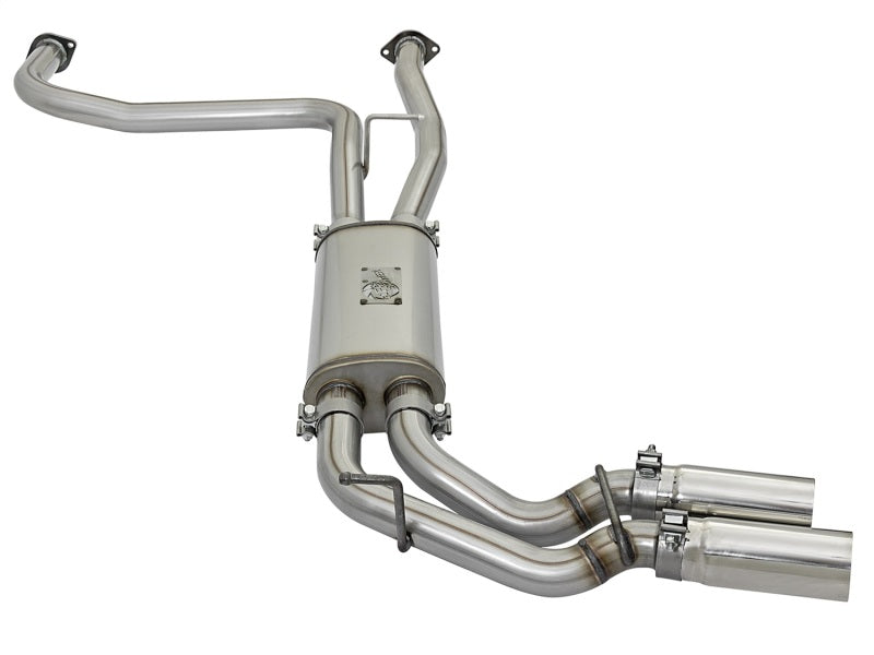 AFE 49-46126-P Rebel Series 2-1/2in 409 SS Cat Back Exhaust w/ Polished Tips 16