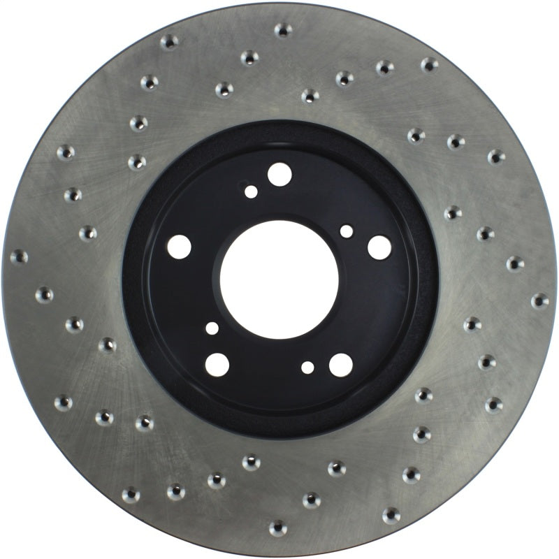 Stoptech 128.40036CL 06-18 Honda Civic Cryo Drilled Sport Left Front Rotor