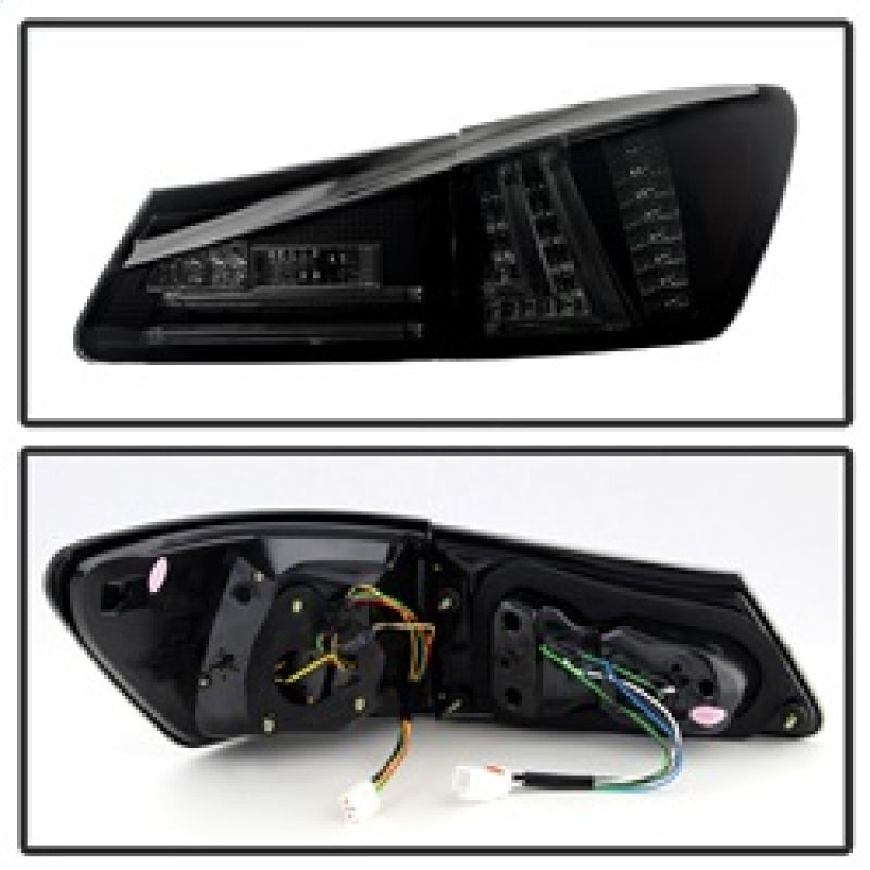 Spyder 5080790 fits Lexus 06-08 IS250 LED Tail Lights Black Smoke ALT-YD-LIS06-