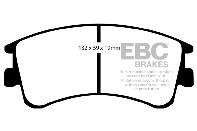 EBC DP21465 fits Mazda 03-05 6 2.3 Greenstuff Front Brake Pads